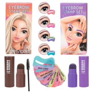 Set pentru sprâncene cu 4 șabloane Beauty and Me Top Model