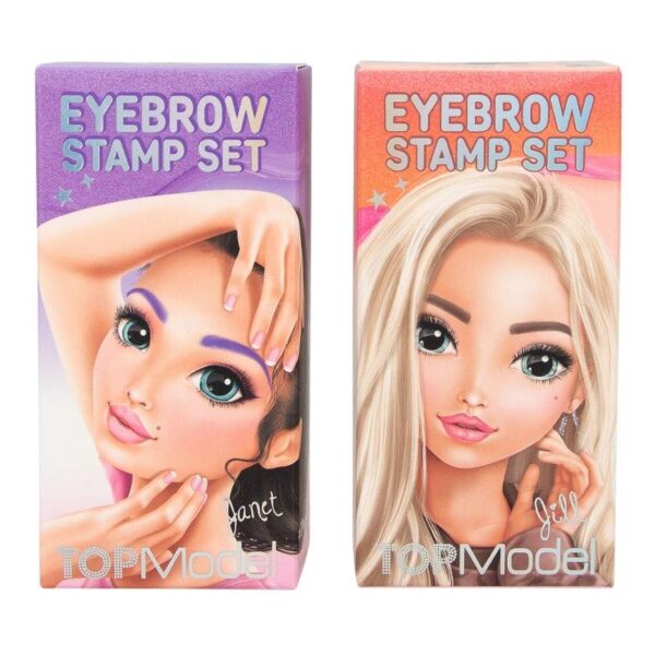 Set pentru sprâncene cu 4 șabloane Beauty and Me Top Model