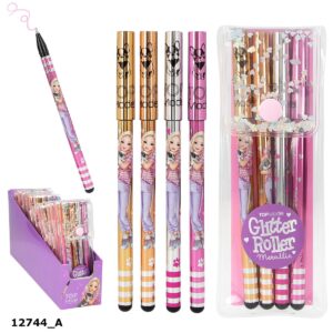 Set 4 pixuri gel metalice Top Model