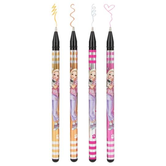 Set 4 pixuri gel metalice Top Model Set 4 pixuri gel metalice Top Model