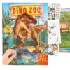 Carte cu stickere Creează grădina zoo Dino World