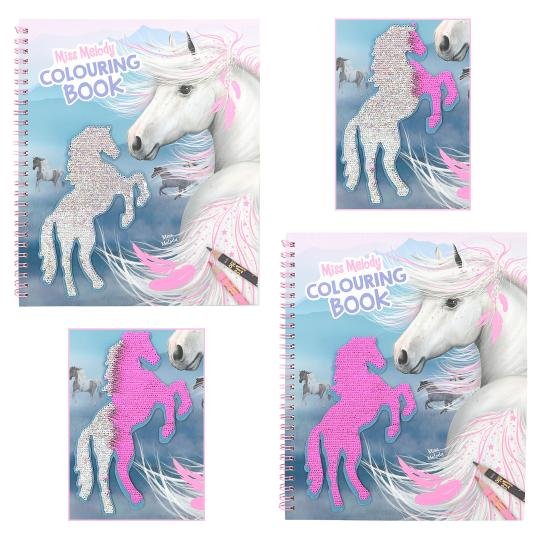 Carte de creativitate cu paiete Miss Melody