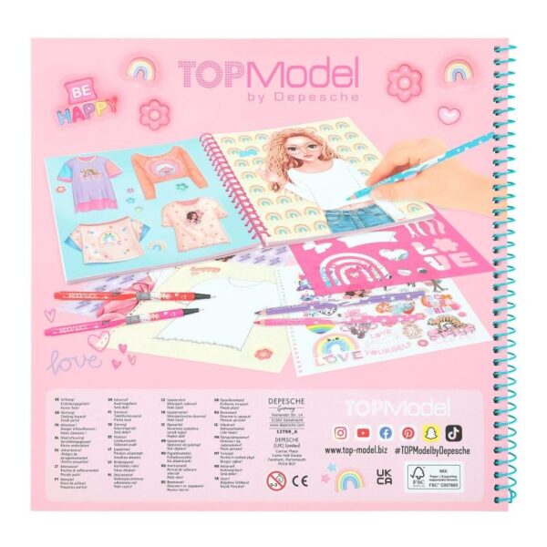 Carte de colorat T-Shirt Designer TOPModel