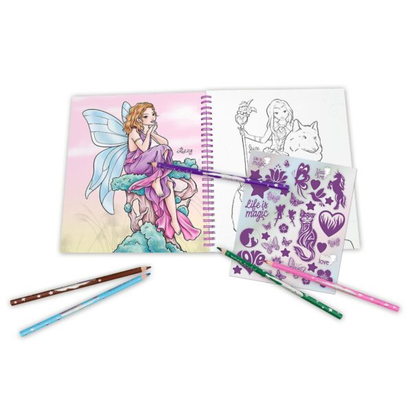 Carte de colorat Fairy Love TOPModel Carte de colorat Fairy Love TOPModel