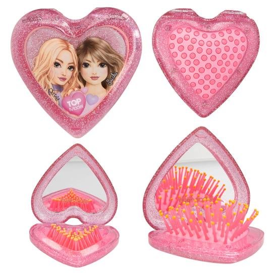 Perie de păr pliabilă inimă Beauty & Me Top Model