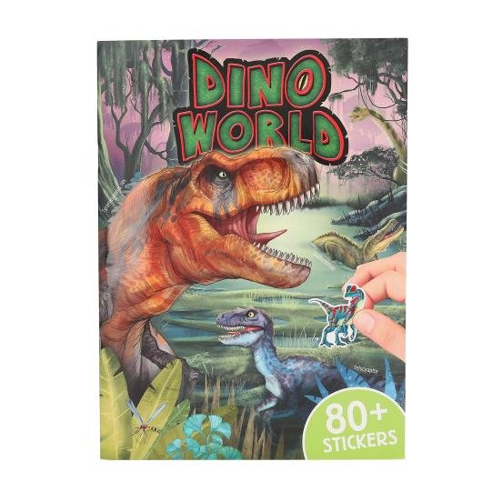 Dino World Carte cu stickere Puffy