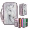 Penar echipat, Miss Melody Fantasy Horses, Depesche, mov deschis, 20x13x7.5cm