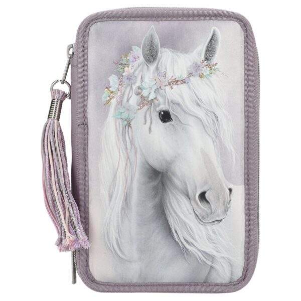 Penar echipat, Miss Melody Fantasy Horses, Depesche, mov deschis, 20x13x7.5cm
