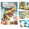 Carte cu numere și stickere Dino World