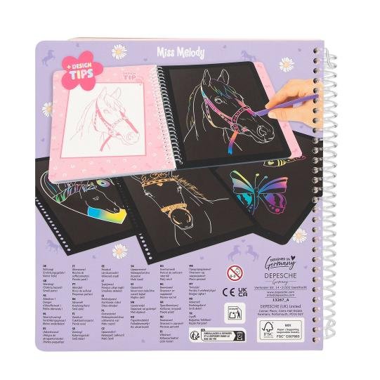 Carte Scratch Magic Miss Melody Carte Scratch Magic Miss Melody