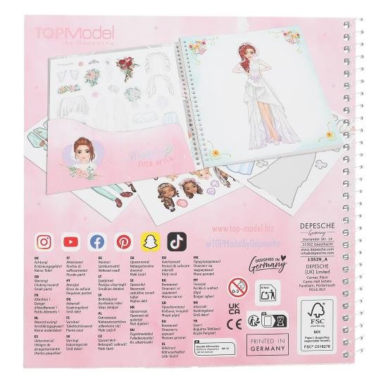 Carte de activități nuntă Dress Me Up Top Model