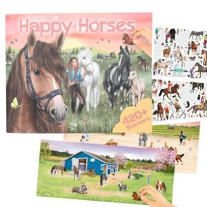 Carte de creativitate Miss Melody Horses