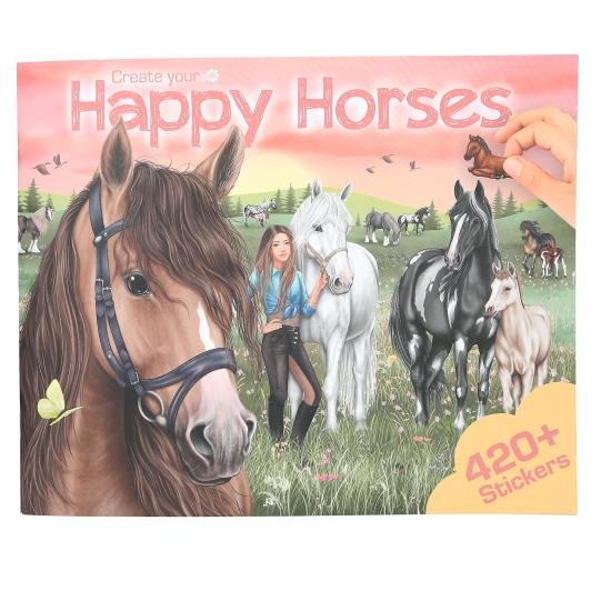 Carte de creativitate Miss Melody Horses