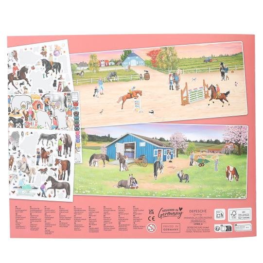 Carte de creativitate Miss Melody Horses
