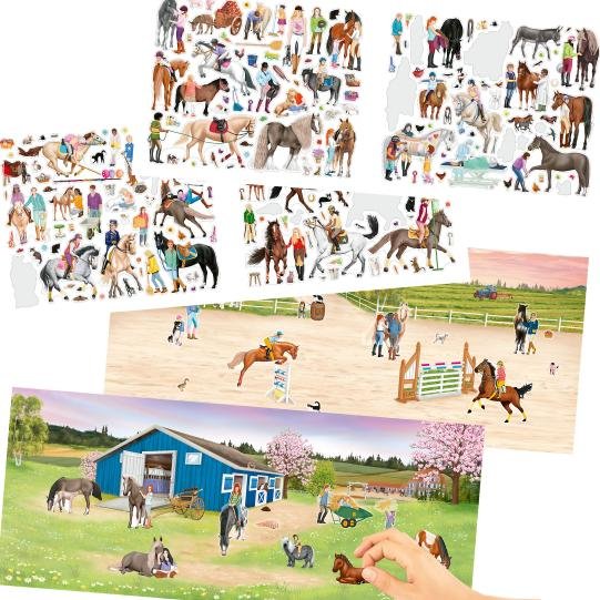 Carte de creativitate Miss Melody Horses