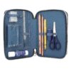 Penar echipat Depesche Police, cu lumini, 3 fermoare, multicolor, 20x13x7,5cm
