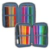 Penar echipat Depesche Police, cu lumini, 3 fermoare, multicolor, 20x13x7,5cm
