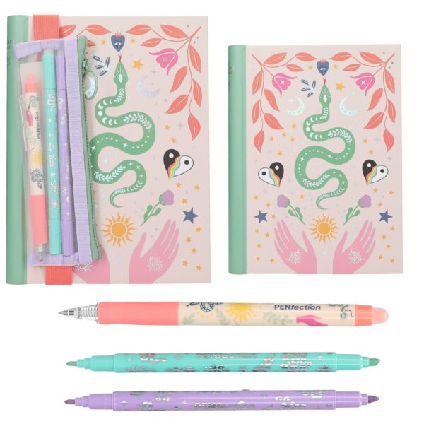 Set carnet și pixuri Șarpe PENfection Set carnet și pixuri Șarpe PENfection