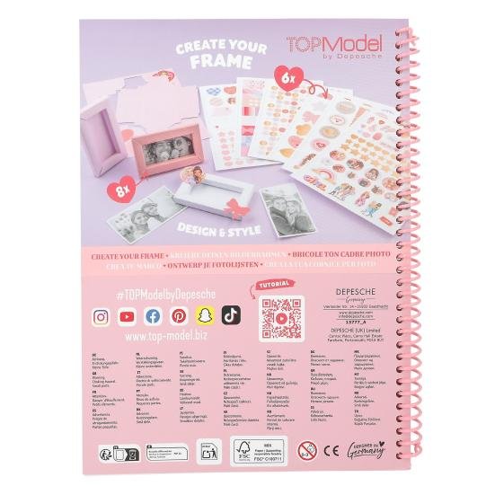Carte cu stickere rame foto Top Model