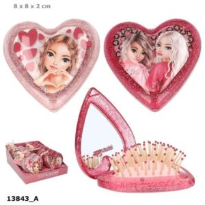 Perie de păr pliabilă cu oglindă Leoheart Top Model Perie de păr pliabilă cu oglindă Leoheart Top Model