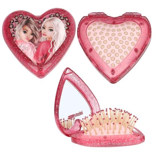 Perie de păr pliabilă cu oglindă Leoheart Top Model Perie de păr pliabilă cu oglindă Leoheart Top Model