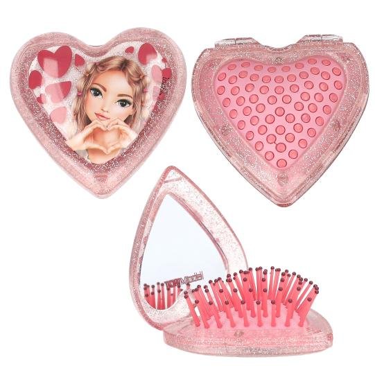 Perie de păr pliabilă cu oglindă Leoheart Top Model Perie de păr pliabilă cu oglindă Leoheart Top Model
