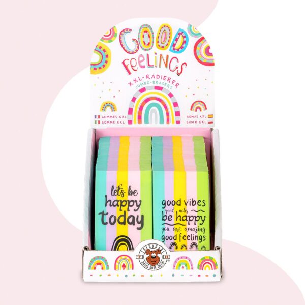 GOOD FEELINGS radieră cu mesaj XXL GOOD FEELINGS radieră cu mesaj XXL