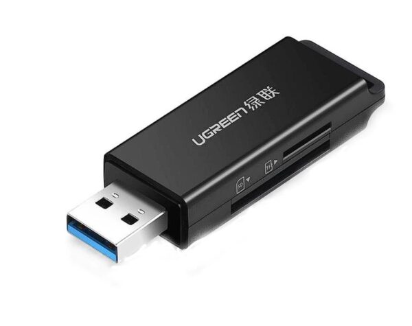 CARD READER extern Ugreen, "CM104" interfata USB 3.0, citeste/scrie: SD, microSD viteza pana la 480Mbps, suporta carduri maxim 2 TB, plastic, black "40752" - 6957303847525 CARD READER extern Ugreen, "CM104" interfata USB 3.0, citeste/scrie: SD, microSD viteza pana la 480Mbps, suporta carduri maxim 2 TB, plastic, black "40752" - 6957303847525