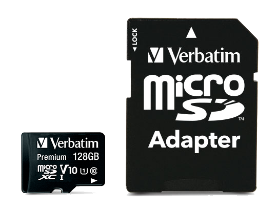 MEMORIE SD CARD VERBATIM 128GB CLASA 10 ADAPTOR INCLUS "44085"