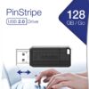 MEMORII USB Verbatim 2.0 PINSTRIPE 128GB BLACK, "49071" MEMORII USB Verbatim 2.0 PINSTRIPE 128GB BLACK, "49071"