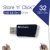 MEMORII USB Verbatim VERBATIM 49307 USB CLICK 32GB BLACK, "49307" MEMORII USB Verbatim VERBATIM 49307 USB CLICK 32GB BLACK, "49307"