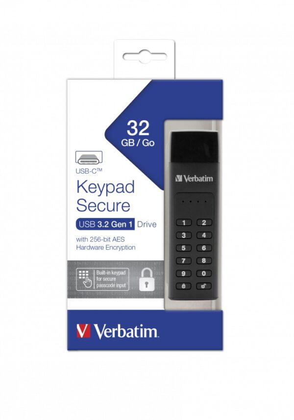 MEMORII USB Verbatim VER 49430 KEYPAD SECURE USB 3.1 G1 DRIVE, "49430" MEMORII USB Verbatim VER 49430 KEYPAD SECURE USB 3.1 G1 DRIVE, "49430"