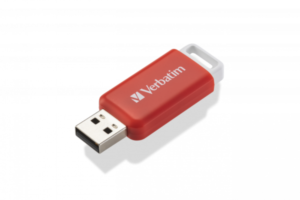 MEMORIE USB VERBATIM DATABAR 16GB USB 2.0 ROSU "49453"