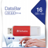 MEMORIE USB VERBATIM DATABAR 16GB USB 2.0 ROSU "49453"