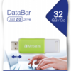 MEMORIE USB VERBATIM DATABAR 32GB USB 2.0 VERDE "49454"