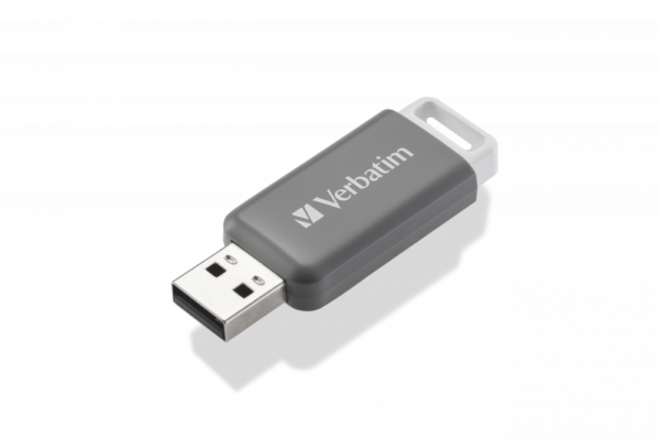 MEMORIE USB VERBATIM DATABAR 128GB USB 2.0, GRI "49456"