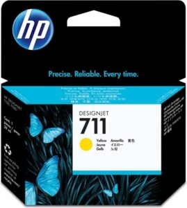 Cartus Cerneala Original HP Yellow, nr.711, pentru DesignJet T120|T520, , , "CZ132A"