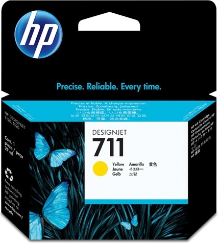Cartus Cerneala Original HP Yellow, nr.711, pentru DesignJet T120|T520, , , "CZ132A" Cartus Cerneala Original HP Yellow, nr.711, pentru DesignJet T120|T520, , , "CZ132A"