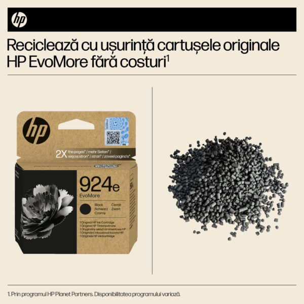 Cartus Cerneala Original HP Black, nr.924E, pentru 8120e|8130e, 500, incl.TV 1.2 RON, "4K0V0NE" Cartus Cerneala Original HP Black, nr.924E, pentru 8120e|8130e, 500, incl.TV 1.2 RON, "4K0V0NE"