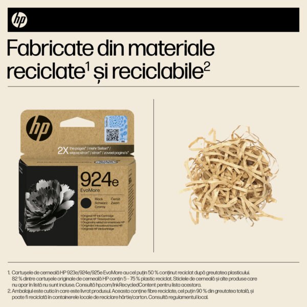 Cartus Cerneala Original HP Black, nr.924E, pentru 8120e|8130e, 500, incl.TV 1.2 RON, "4K0V0NE" Cartus Cerneala Original HP Black, nr.924E, pentru 8120e|8130e, 500, incl.TV 1.2 RON, "4K0V0NE"