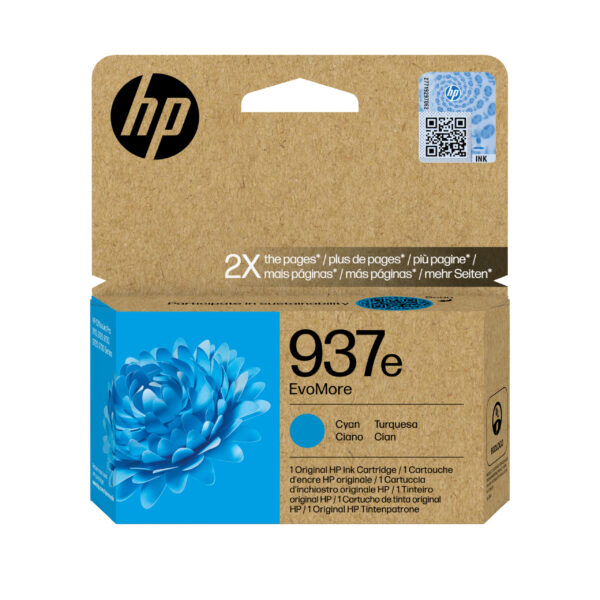 Cartus Cerneala Original HP Cyan, nr.937e, pentru OJ PRO 9110|9120|9130|9720|9730, 1.65K, incl.TV 0.8 lei)"4S6W6NE"