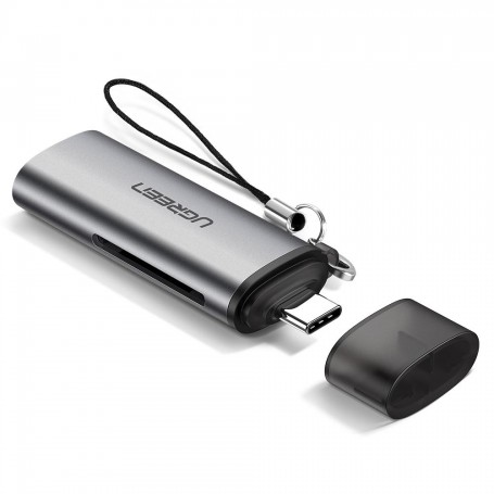 CARD READER extern Ugreen, "CM184" interfata USB Type-C, citeste/scrie: SD si TF,microSD viteza pana la 5Gbps,suporta carduri maxim 512 GB, plastic,gri "50704" - 6957303857043 CARD READER extern Ugreen, "CM184" interfata USB Type-C, citeste/scrie: SD si TF,microSD viteza pana la 5Gbps,suporta carduri maxim 512 GB, plastic,gri "50704" - 6957303857043
