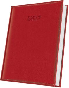 Agendă datată 2026 A5 Herlitz Corinaldo Deluxe roșu 9497920 Agendă datată 2027 A5 Herlitz Corinaldo Deluxe roșu 9497920
