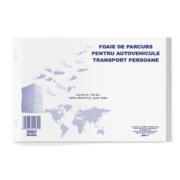 5998376410392-FOAIETRASPERSOANE Foaie de parcurs transport persoane A4 L10392