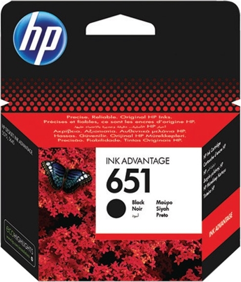Cartus Cerneala Original HP Black, nr.651, pentru DJ 5575|5645|Mobile OJ 202|252, , , "C2P10AE" Cartus Cerneala Original HP Black, nr.651, pentru DJ 5575|5645|Mobile OJ 202|252, , , "C2P10AE"