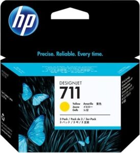 Tri-Pack Original HP Yellow, nr.711, pentru DesignJet T120|T520, , , "CZ136A"