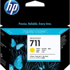 Tri-Pack Original HP Yellow, nr.711, pentru DesignJet T120|T520, , , "CZ136A"