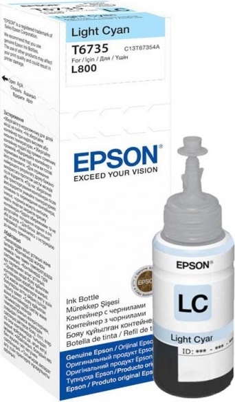 Cartus Cerneala Original Epson Light Cyan, T6735, pentru L800, , , "C13T67354A"(RAPO) Cartus Cerneala Original Epson Light Cyan, T6735, pentru L800, , , "C13T67354A"(RAPO)