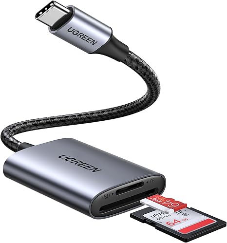 CARD READER extern Ugreen, "CM401" interfata USB Type-C 3.1, citeste/scrie: SD, microSD viteza pana la 480Mbps, suporta carduri maxim 2 TB, metalic, gri "80888" - 6957303888887 CARD READER extern Ugreen, "CM401" interfata USB Type-C 3.1, citeste/scrie: SD, microSD viteza pana la 480Mbps, suporta carduri maxim 2 TB, metalic, gri "80888" - 6957303888887