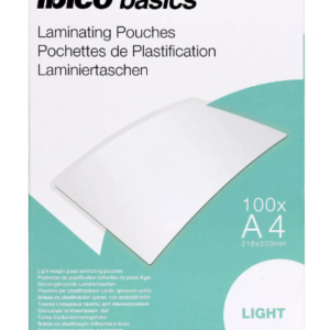Folie IBICO Light pentru laminare la cald, A4, 75 mic., 100buc/set, "627308"